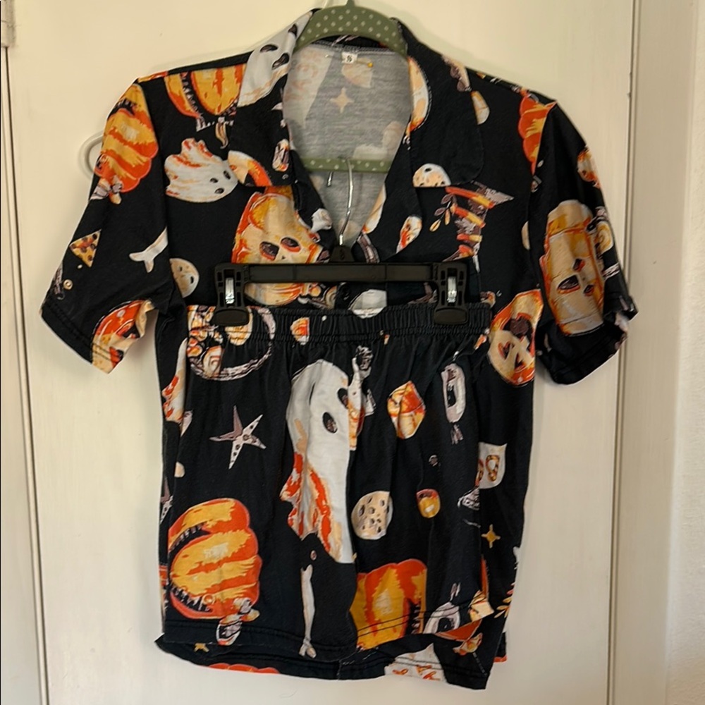 Black and Orange Halloween Pajamas